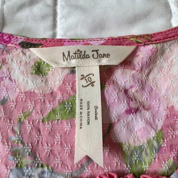 Matilda Jane Clothing Girls Size 10 EUC Always Blooming Top - Picture 2 of 3